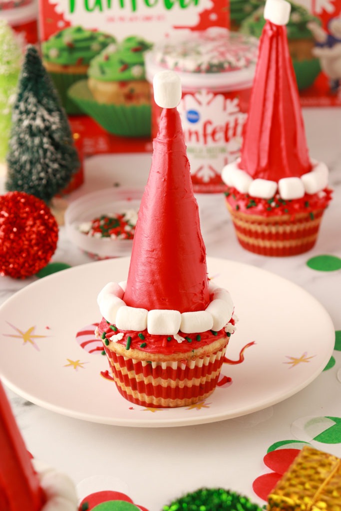 Santa Hat Cupcakes Recipe Pillsbury Baking