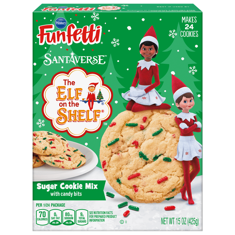 Funfetti® The Elf on the Shelf® Sugar Cookie Mix with Candy Bits​